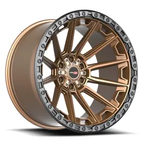 601241057-12mzbr Vortek Vrt-601 Spartan Wheel 24x10 -12 6x139.7 106.1 Bronze Single Rim