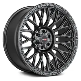 60718943-12mb Vortek Vrt-607 Spero Wheels 18x9 -12 5x139.7 78.1 Black Rims Set Of 4