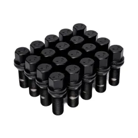 Lug-b1450-30-bc Vossen Lug Bolt Set - Fits 14x1.5 Thread 30mm Length Cone Seat Black Finish