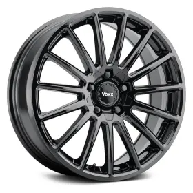 880-5004-20 Voxx Casina Wheels 18x8 20 5x120.65 74.1 Black Rims Set Of 4
