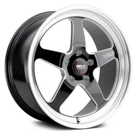 S1557c067n21 Weld Performance S155 Ventura Drag Wheel 17x5 -21 5x114.3 Black Single Rim