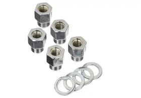 601-1462 Weld Racing Pro Drag Lug Nuts 5-12mm X 1.5 Closed End With Washers