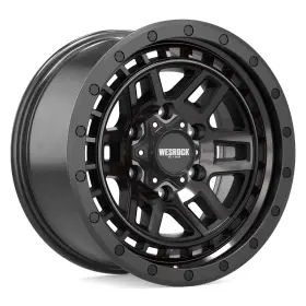 76317k6n-6kmftdtmbmdk2mhm Wesrock Bt-26 Wheels 17x8.5 -6 6x139.7 106.1 Black Rims Set Of 4