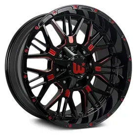 Wespx210td-12grml Western Wheels Paxton Wheel 20x10 -12 5x150 110 Black Single Rim