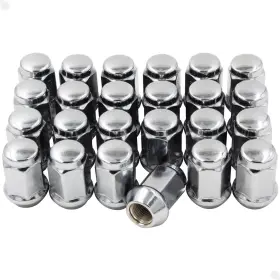 M12x1.25 Wheel Accessories Parts 371644 24 Pcs 12x1.25 Thread M12 X 1.25 Chrome