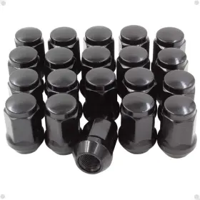 37k573blk Wheel Accessories Parts M14x2 Bulge Acorn Lug Nuts 20 Pcs 1.38 Inch Long Fits Ford F150 Lincoln