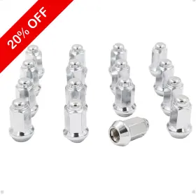 41k438 Wheel Accessories Parts 16 Chrome Atv Lug Nuts 10x1.25 Bulge Acorn Seat For Honda Suzuki Yamaha Polar