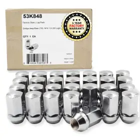 M14x1.5 Wheel Accessories Parts 53k848 32 Pcs 14x1.5 Thread Oem Pack Chrome