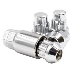 741140b Wheel Accessories Parts 4 Locks Key 7/16 Inch -20 Thread Closed Chrome