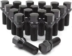 84k547-24blk Wheel Accessories Parts 20 Pcs M12 X 1.5 12 Thread M12x1.5 Hex Black