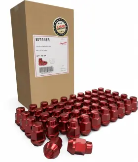 M12x1.5 Wheel Accessories Parts 871145r 100 Pcs 12x1.5 Thread Bulge M12 X 1.5 Red