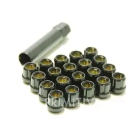 31885b Wheel Mate Muteki Open End Lug Nuts - Black 12x1.25