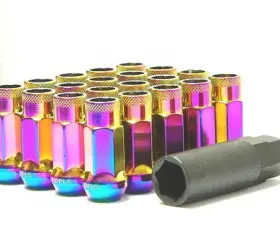 32902r Wheel Mate Muteki Sr48 Open End Locking Lug Nut Set Of 4 - Red 12x1.50 48mm