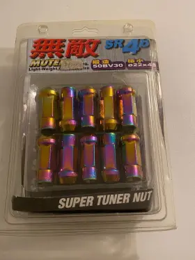 32905n Wheel Mate Muteki - Sr48 Extended Lug Nuts 12x1.5mm Neo Chrome Brand New