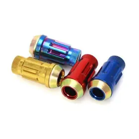 34938r Wheel Mate Muteki Sr45r 4 Piece Lug Nut Lock Kit 12x1.5mm Red