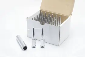 35430p Wheel Mate Chrome 9/16in Spiked Lug Nuts - Set Of 32