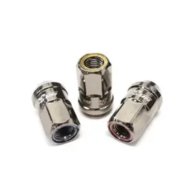 Hr3806ty Wheel Mate Mutkei Muteki Hr38 Hyper Race 38mm Open End Lug Kit Titanium Chrome/yellow