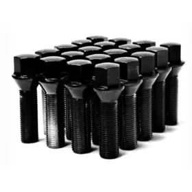 Tlx-whm40602b-cl360a70 Wheel Mate Lug Bolt Mevius Series M14x1.50 40mm Set Of 20 Cone Seat Black