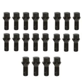 Tlx-whm40631br-cl360a70 Wheel Mate Lug Bolt Mevius Series M12x1.50 27mm Set Of 20 Ball Seat Black