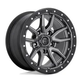 D68017907545 Wheel Pros Fuel 1pc Wheels Rim D680 Rebel 17x9 5x5.0 Et-12 71.5cb Matte Gun Metal Black