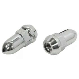 5008-bl Wheel Vintiques Bullet Style Lug Nut Chrome 1/2 In Ea