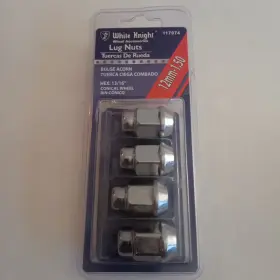 12mm-1.50 White Knight 117074 Wheel Lug Nuts - 13/16 Inch Hex 4/pack