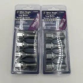 14mm-1.50 White Knight 118204 New Set Of 2 Lug Bolts - 1.10 Inch 4-pack 8 Total