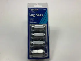 130044 White Knight Wheel Lug Nuts - 1/2 Inch Rh Duplex Acorn 7/8 Hex 4/pack