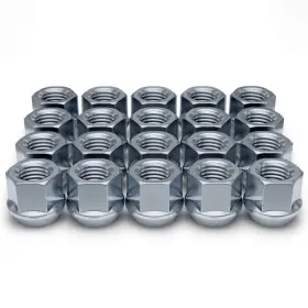 1307-1s-20am White Knight Zinc M12x1.50 Open-end Bulge Acorn Lug Nut 20 Pack