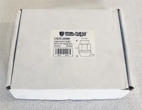 1707s-20am White Knight 197984000185 Bulge Acorn Lug Nut M12-1.50 Chrome 20-pack New