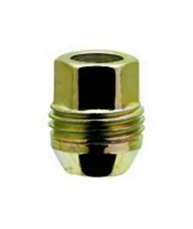 2007s-4 White Knight Zinc Gold 3/4 Inch Hex Size Open End Dual Thread Lug Nut 4pcs