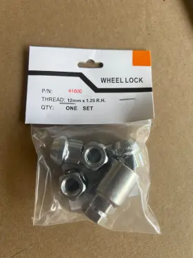 41600 White Knight Wheel Lock 12x1.25 - Open End Bulge Acorn Fits Nissan Infiniti