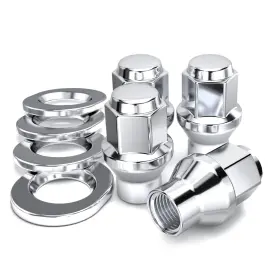 7804-4am White Knight 1/2 Inch -20 Thread Lug Nuts For Aftermarket Or Chrome