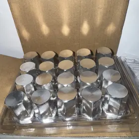 Al1904ssv White Knight Aluminum Hex Lug Nuts 1/2 X 20 20pc Set Silver Cars Trucks