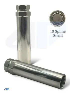 3800l10 White Knight Wheel Accessories 3800a10/3800l10 2pc Premium 10-spline Lug Nut Key Tools Socket 1 Passenger Car Suv/truck