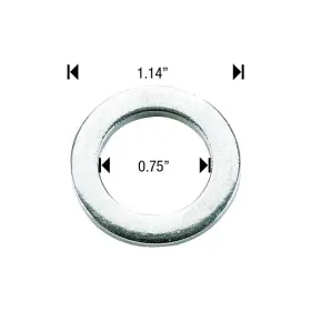 Wk773 White Knight Wheel Accessories Cragar Keystone S/s Centered Chrome Inch Duplex Washers Pack Of 20 Free Shipping