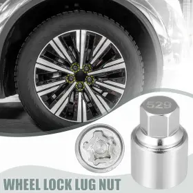 X Autohaux 724708671217 529 Wheel Lock Lug Nut Anti Theft Screw Removal Key For Volkswagen Phaeton
