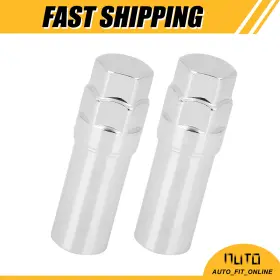 X Autohaux 726215604603 Two Car Chrome 7 Spline Wheel Lug Nut Drive Tuner Key Tool Lock 16mm Universal