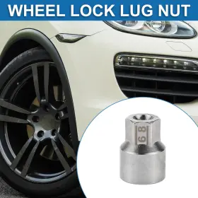 X Autohaux 781954839129 #68 Wheel Lock Lugnut 9/10 Inch Anti-theft Screw Nut Removal Key Socket For Porsche