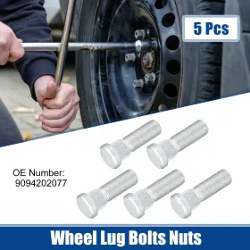 9094202077 X Autohaux 5pcs M14x1.5 Wheel Lug Bolts Nuts Fit For Lexus Ls460 Lx570 No.9094202077