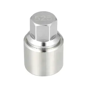 A22031000ux0586 X Autohaux 525 Wheel Lock Lug Nut Anti 0.94 Inches 1.18 Silver Tone