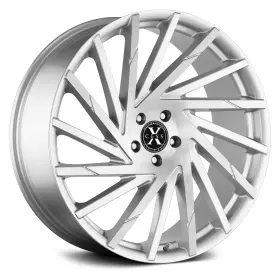 X02463924bfs Xcess X02 Wheels 24x9.5 24 6x139.7 87.1 Silver Rims Set Of 4