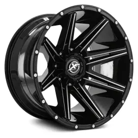 Xf-220221281651180-44gbm Xf Off-road Xf-220 Wheel 22x12 -44 8x165.1 125.2 Black Single Rim