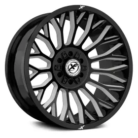 Xf-237201261351397-44gbm Xf Off-road Xf-237 Wheels 20x12 -44 6x139.7 106.4 Black Rims Set Of 4