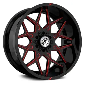 Xf-238201051271397-24gbrm Xf Off-road Xf-238 Wheels 20x10 -24 5x139.7 78.1 Black Rims Set Of 4