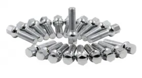 6104110 Xlugs.com U25459 20x 14x125 Chrome Ball Seat Wheel Lug Bolts 28mm Shank 17mm Hex G1n