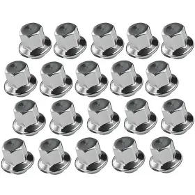 Qj39s Year One Wheels Chrome Short Shank Lug Nuts For 15 Inch X 8 Snowflake