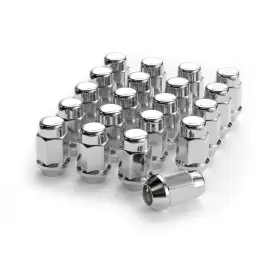 Ry25782 Yizbap 1/2 X 20 Lug Nuts 20pcs Chrome 1/2-20 Closed Length 1.4 Inch Silver