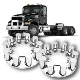 Yj-u306-03tf2 Yuanjufitt Semi Truck Lug Nut Covers 2 Pack Of 33mm Cylinder Axle Cover S