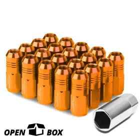 Zpd-lnztl902015or Zpeedstarz Open Box 20 Conical Seat M12x1.5 20mm Od Orange 50mm Close-end Lug Nut Adapter